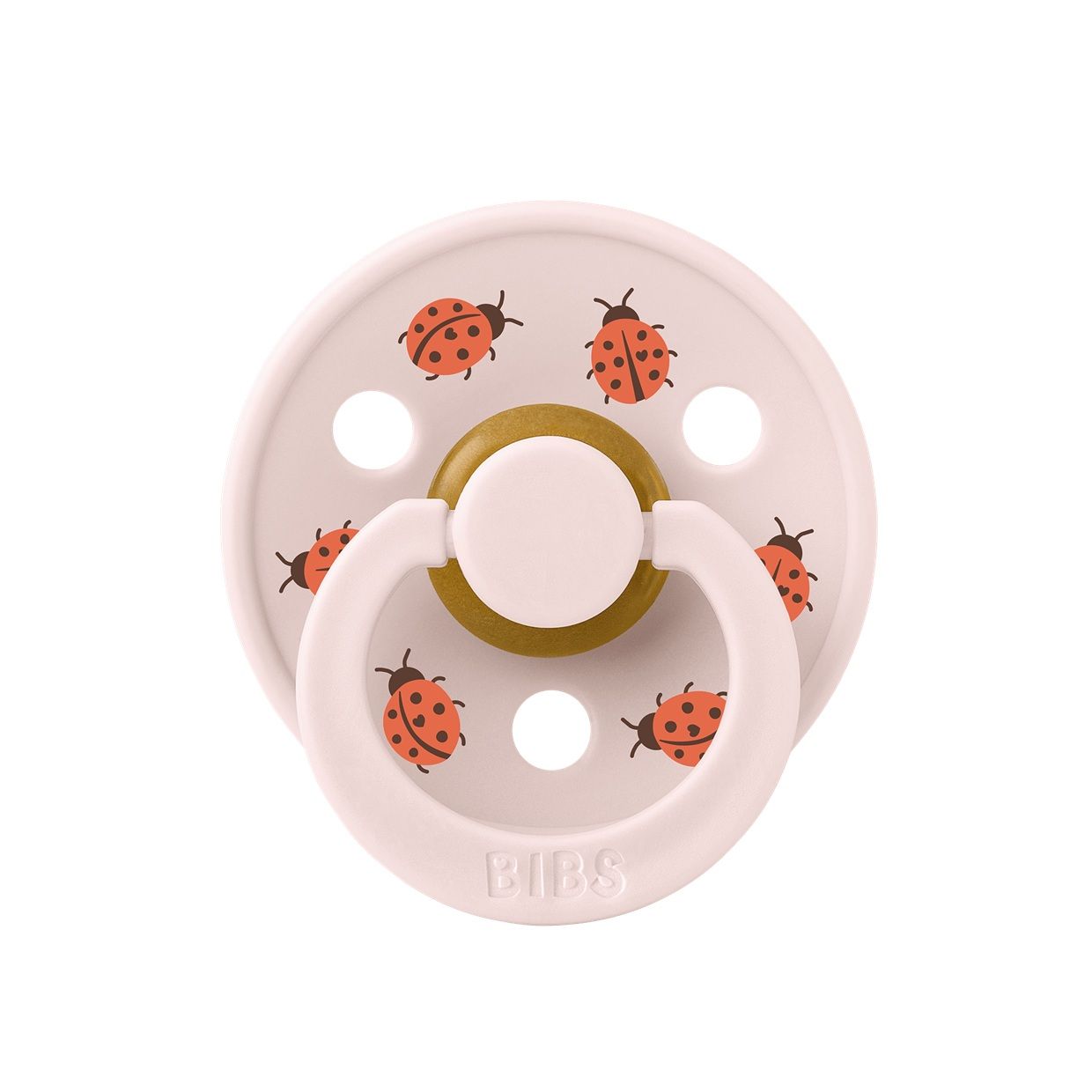 Соска пустушка BIBS Pacifier Studio Colour Ladybug Friends Latex Petal