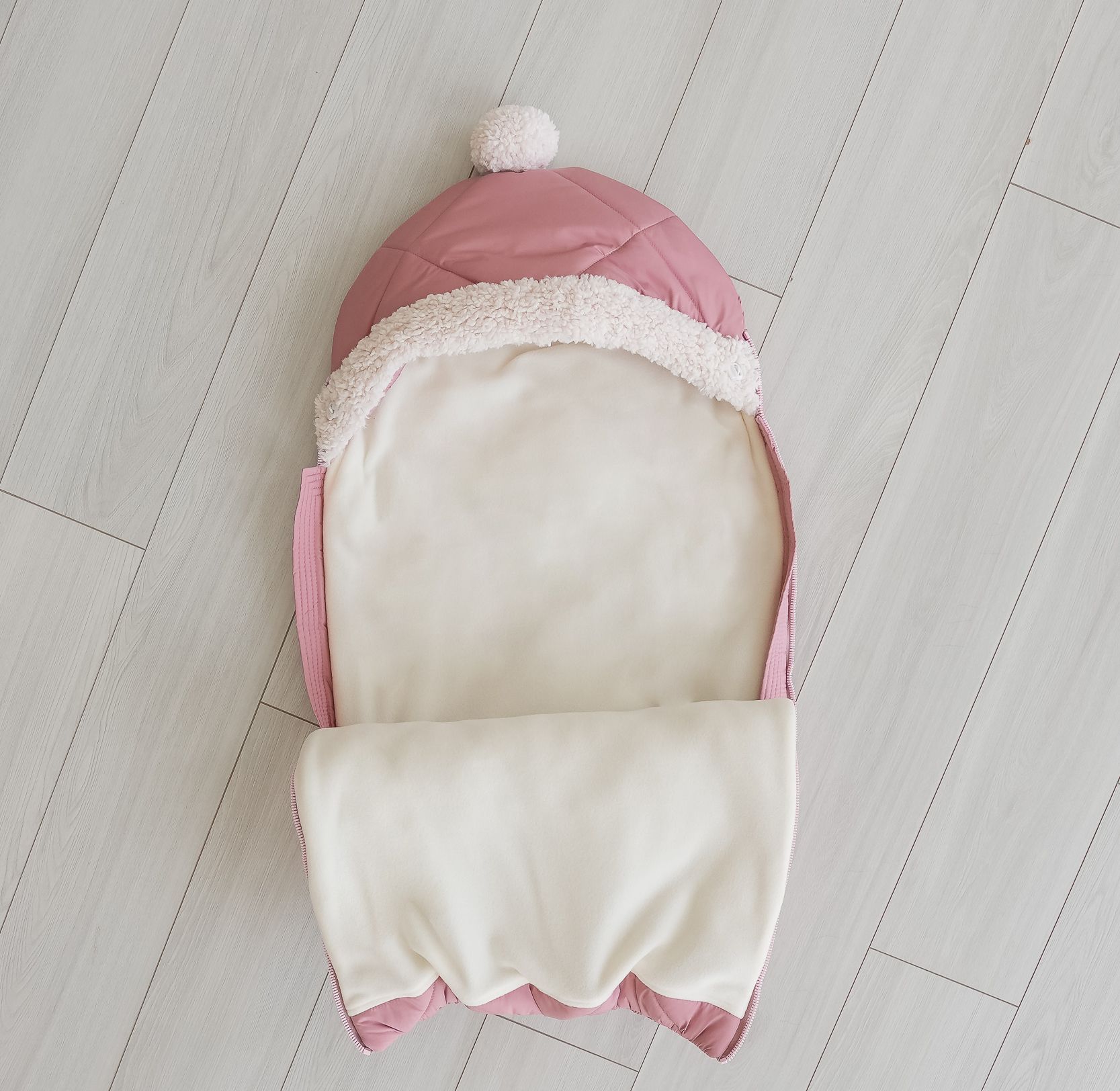 Конверт-кокон зимовий Baby пудра