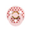 Соска пустушка BIBS BIBS Pacifier Studio Colour Polka Small Latex Blossom Candy Apple