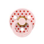 Соска пустушка BIBS BIBS Pacifier Studio Colour Polka Small Latex Blossom Candy Apple