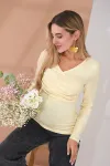 Лонгслив Isobel для вагітних та годування кремовий