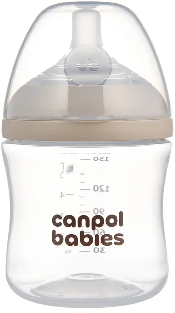 Пляшечка антиколікова Canpol Babies Natural Shape з соскою Dual-zone 150 мл (35/400)