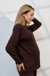 Лонгслив Erica для вагітних та годування шоколадний