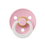 Соска пустушка BIBS Colour Latex Round (кругла) – Baby Pink GLOW (світиться в темряві)