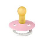 Соска пустушка BIBS Colour Latex Round (кругла) – Baby Pink GLOW (світиться в темряві)