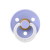 Соска пустушка BIBS Colour Latex Round (кругла) – Hush GLOW (світиться в темряві)