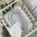 Кокон Baby Design Ведмедик у ковдрі на сірому