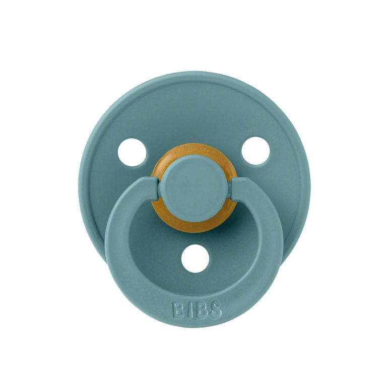 Соска пустушка BIBS Colour Latex Round (кругла) – Island sea